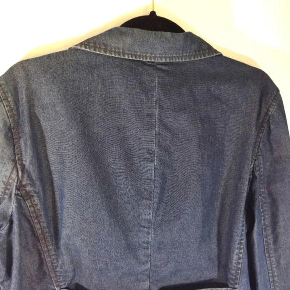 Liz Claiborne Denim Jean Jacket 100% Cotton Blue XL - Picture 12 of 15